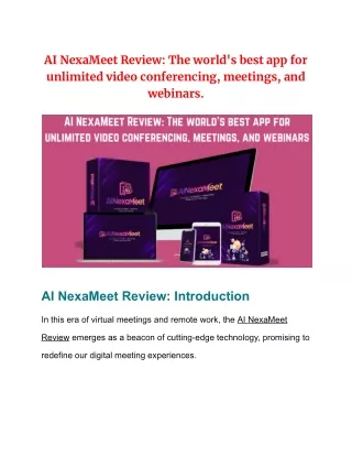 AI NexaMeet Review