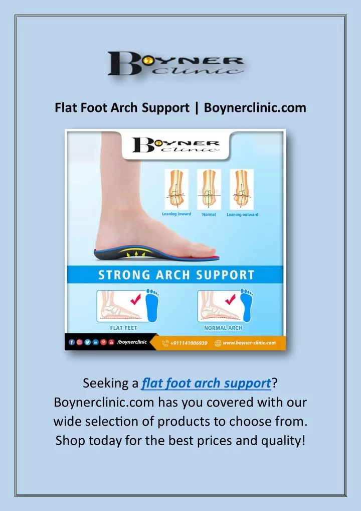 flat foot arch support boynerclinic com