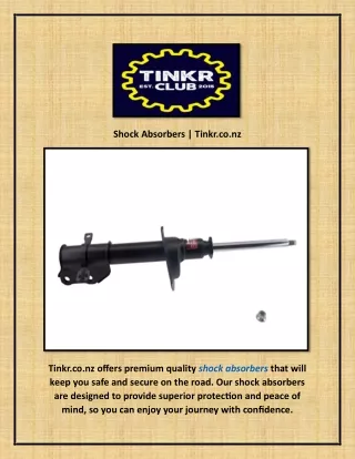 shock absorbers tinkr co nz