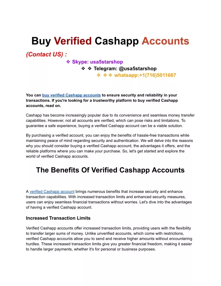 buy verified cashapp accounts