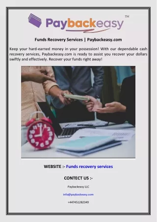 funds recovery services paybackeasy com