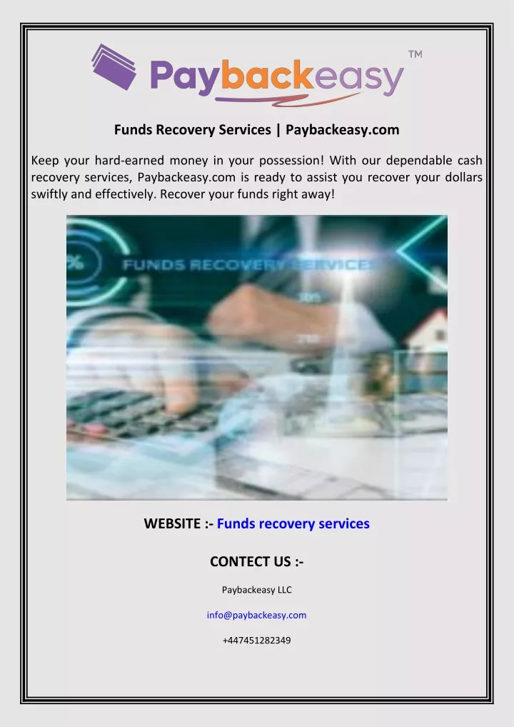 funds recovery services paybackeasy com