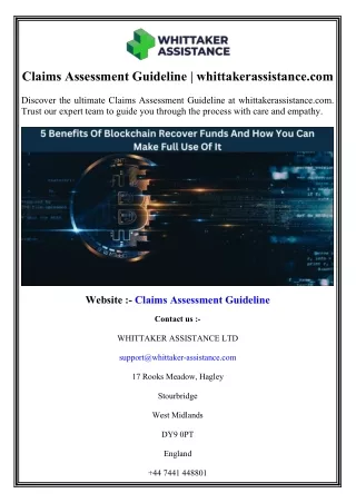 Claims Assessment Guideline whittakerassistance.com