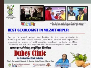 Best Sexologist in Muzaffarpur, Patna, Bihar | Dr. Sunil Dubey