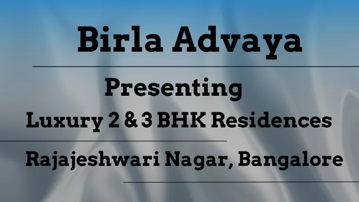 birla advaya