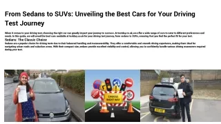 From Sedans to SUVs_ Unveiling the Best Cars for Your Driving Test Journey (2)