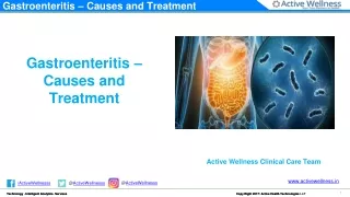 Gastroenteritis – Causes and Treatment- Active Health
