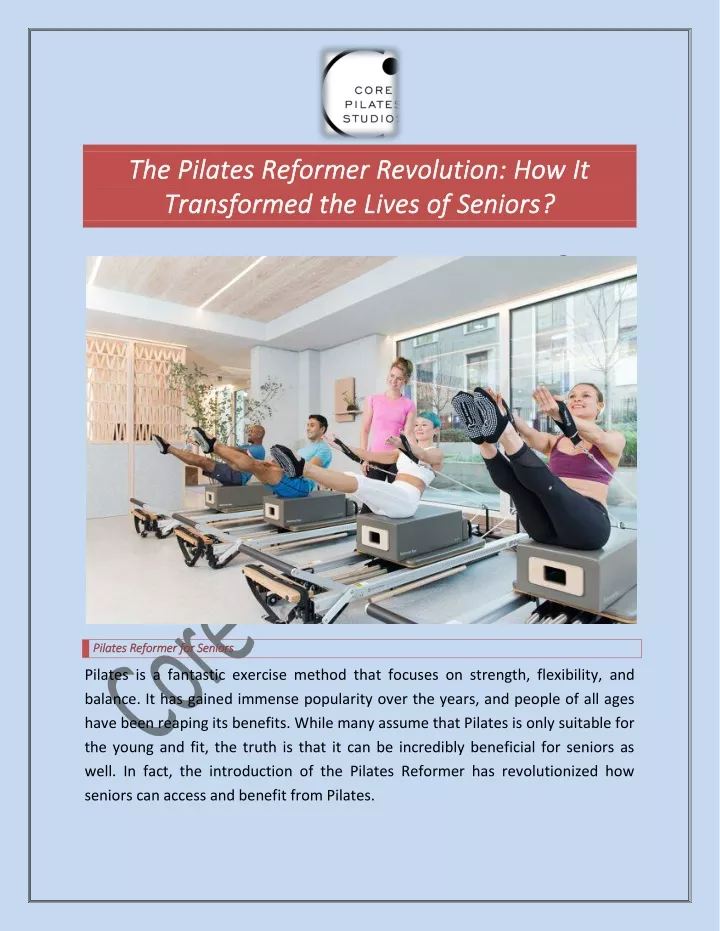 the pilates reformer revolution