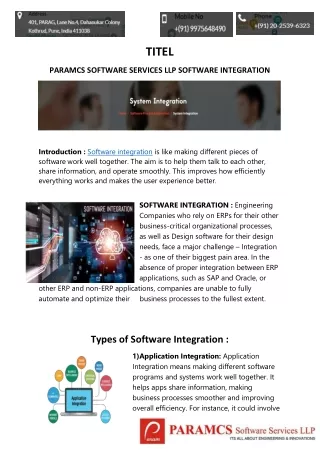 Types of Software Integration