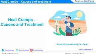 Heat Cramps – Causes and Treatment - Active Health