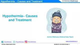 Hypothermia – Causes and Treatment - Active Health