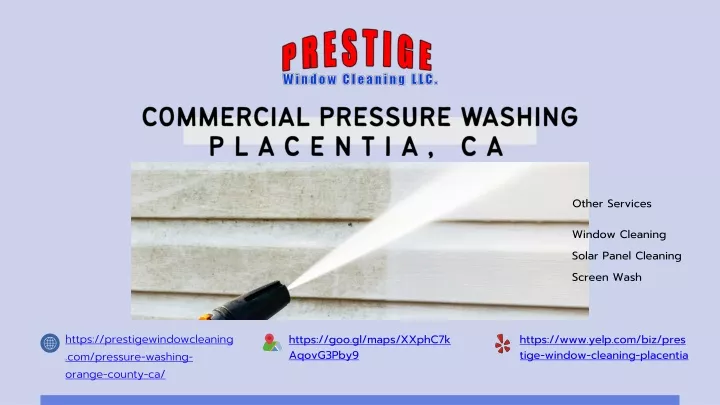 commercial pressure washing