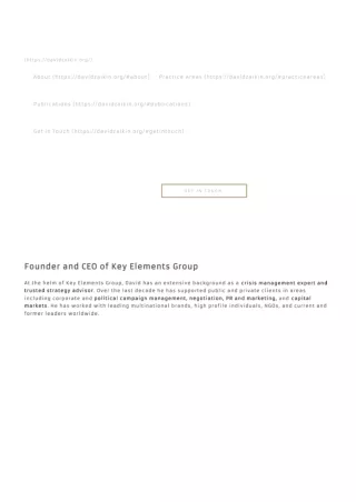 David Zaikin Founder and CEO of Key Elements Group