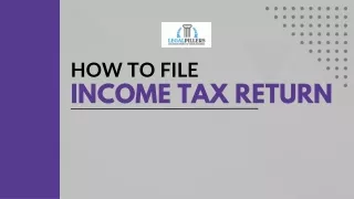 How to file Income Tax Return Online in 2024