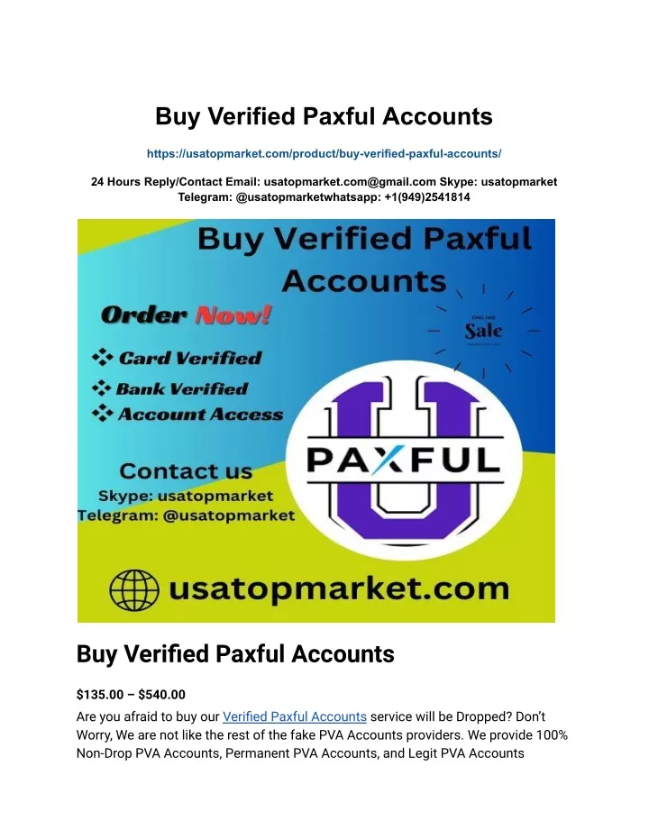 buy verified paxful accounts