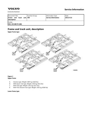 VOLVO EC210B FX EC210BFX EXCAVATOR Service Repair Manual