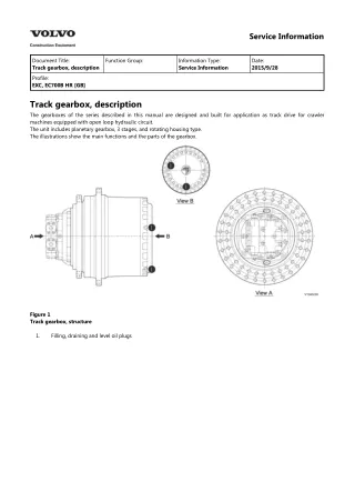 VOLVO EC700B HR EC700BHR EXCAVATOR Service Repair Manual