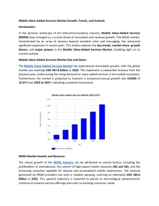 mobile value added services market growth trends