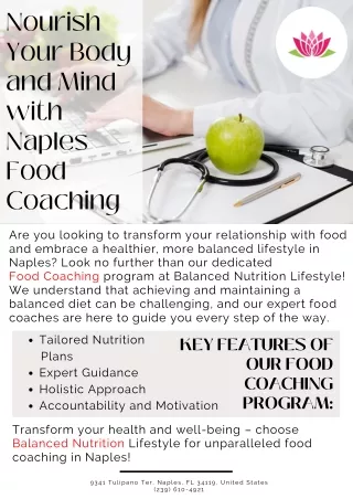 Nourish Your Body and Mind with Naples Food Coaching