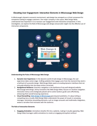 elevating user engagement interactive elements