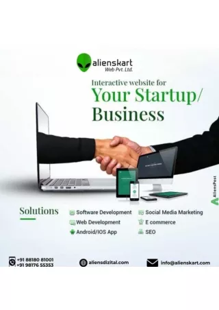 Interactive website for your startup or business