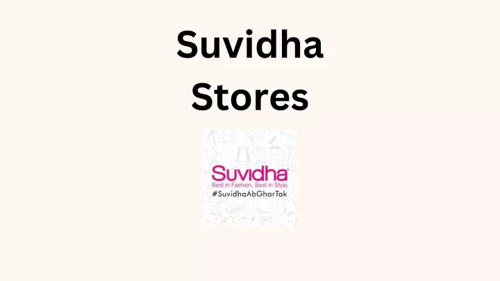 suvidha stores