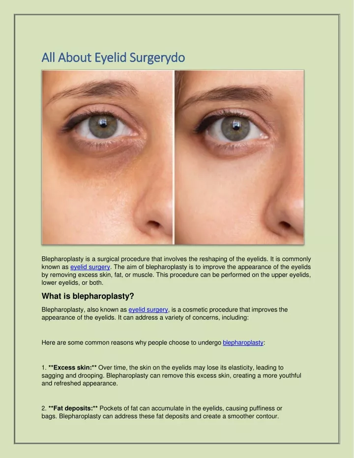 all all about about eyelid