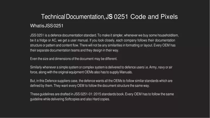 technical documentation j s 0251 code and pixels