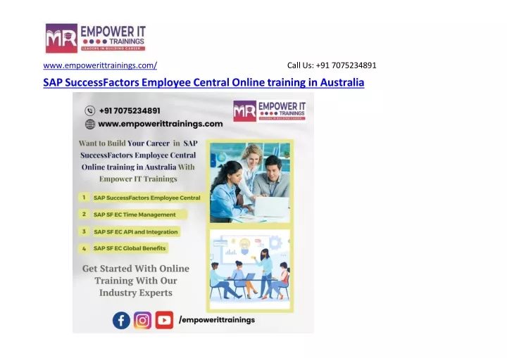 sap successfactors employee central online training in australia