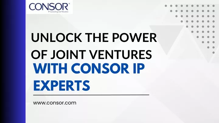 unlock the power of joint ventures with consor