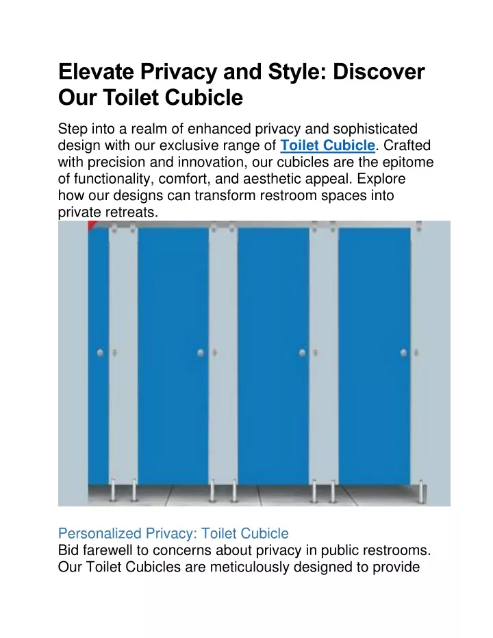 elevate privacy and style discover our toilet
