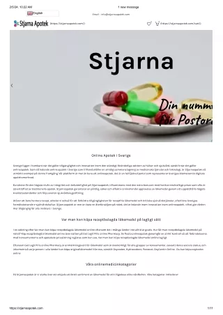 Köpa Medicin På Nätet - Apoteket Stockholm - Stjarna Apotek