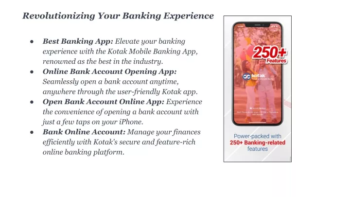 revolutionizing your banking experience