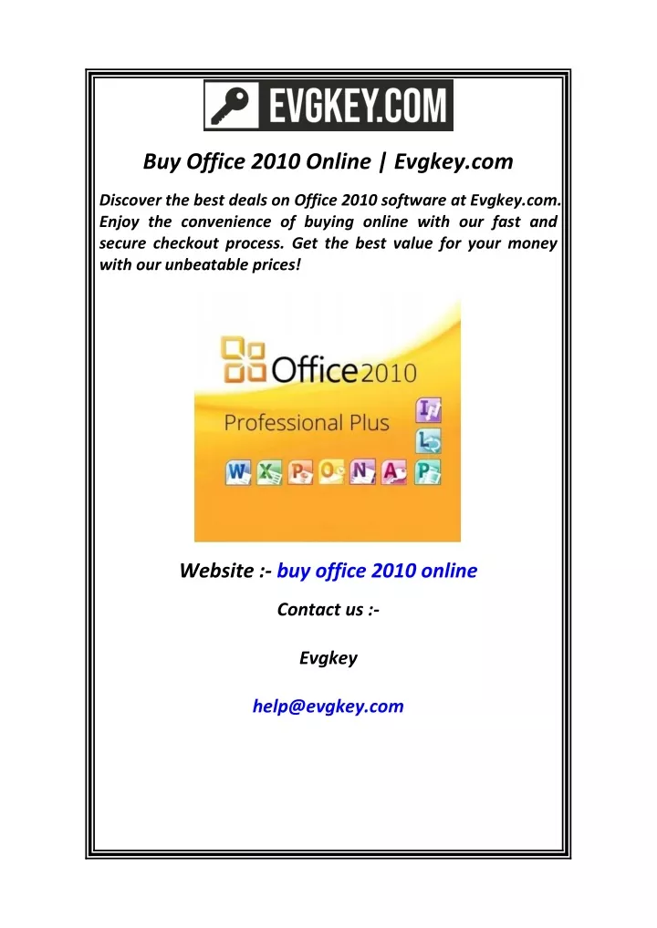 buy office 2010 online evgkey com