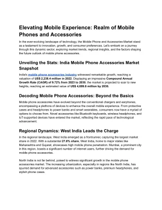 Elevating Mobile Experience_ Realm of Mobile Phones and Accessories