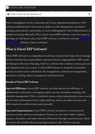 School Management Software What is it and How Can it Help?