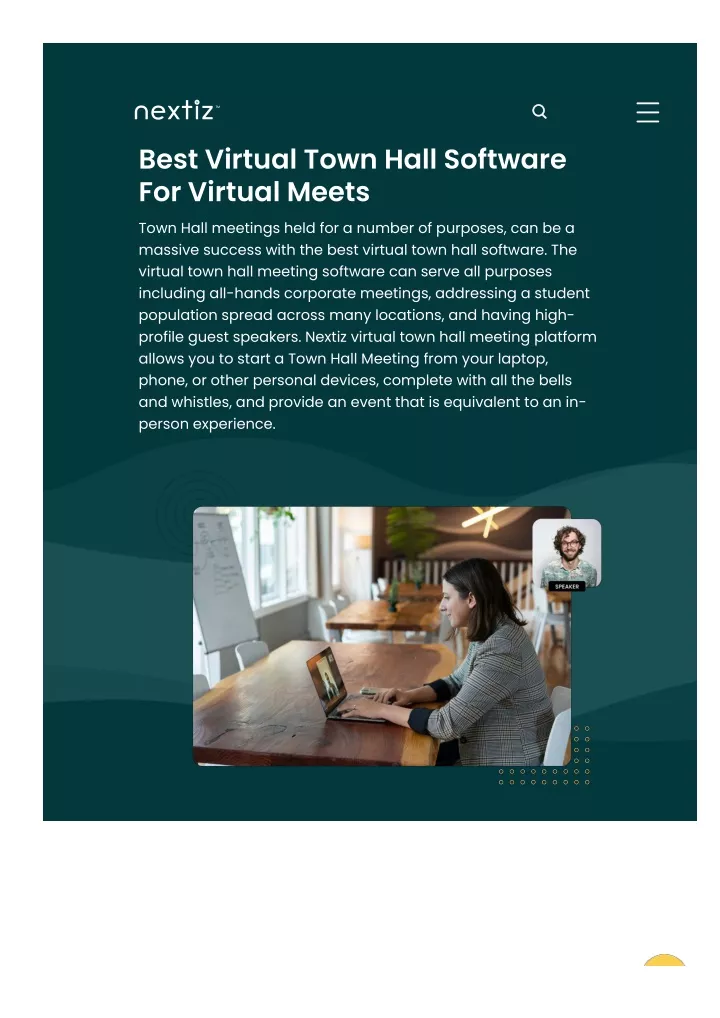 best virtual town hall software for virtual meets