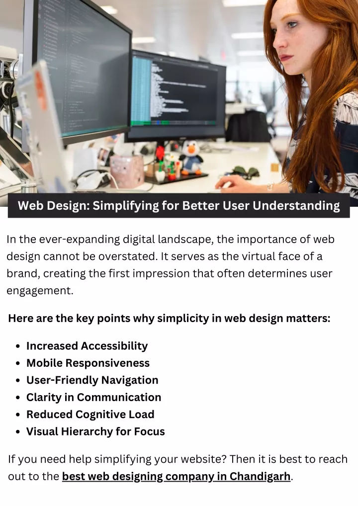 web design simplifying for better user