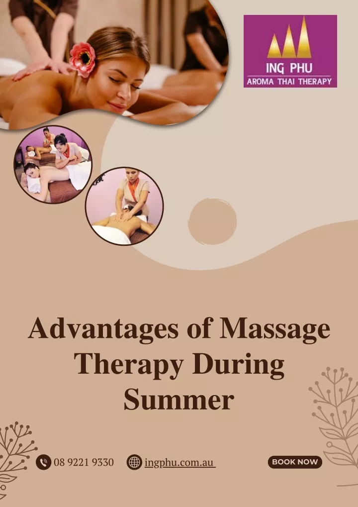 advantages of massage therapy during summer