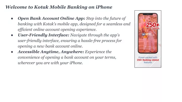 welcome to kotak mobile banking on iphone