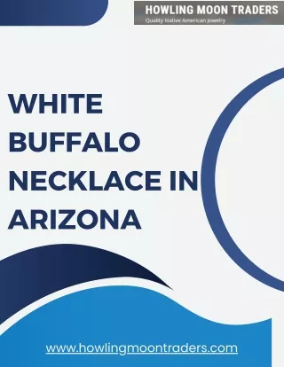Shop Exquisite White Buffalo Necklaces in Arizona
