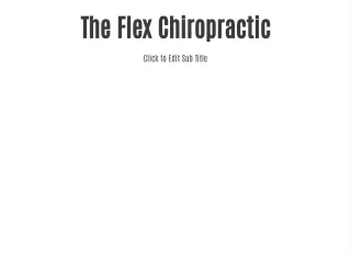 the flex chiropractic
