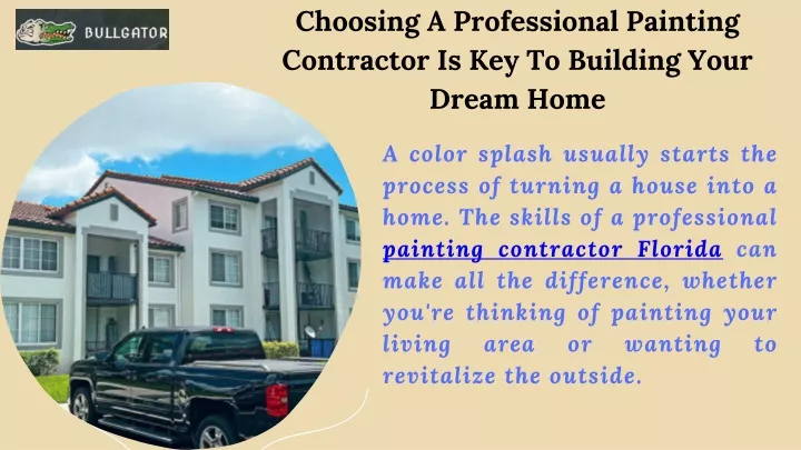 choosing a professional painting contractor