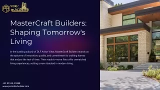 MasterCraft Builders: Shaping Tomorrow, Today