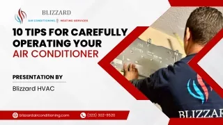10 Tips for Carefully Operating Your Air Conditioner