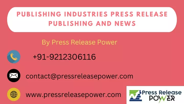 publishing industries press release publishing