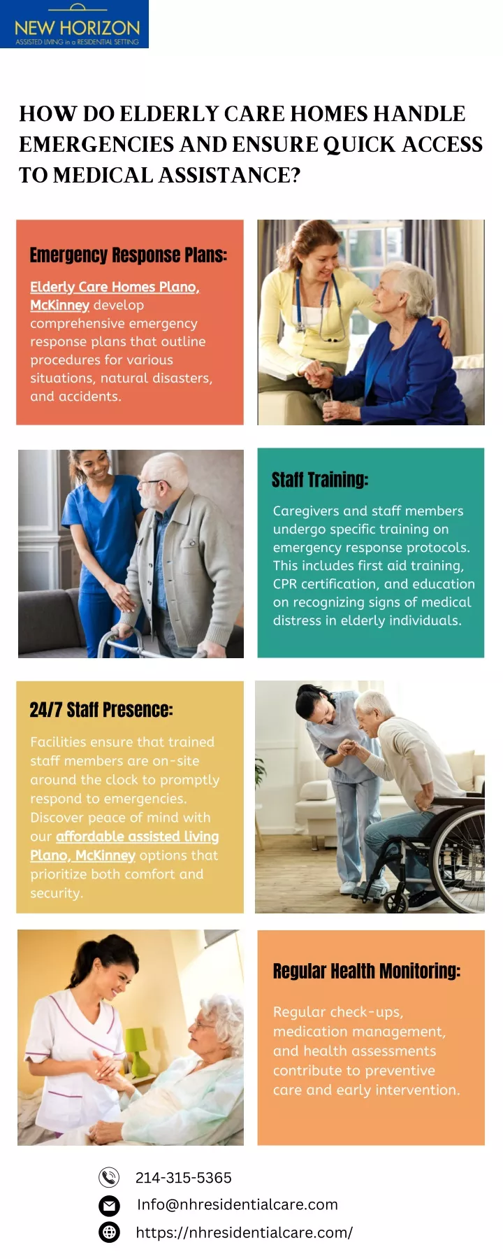 how do elderly care homes handle emergencies