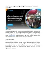What are the unique event planning ideas that make your event successful_Bunker Integrated - slide 1