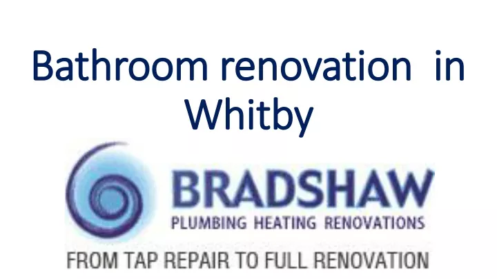 bathroom renovation in whitby