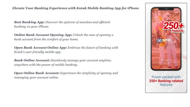 elevate your banking experience with kotak mobile